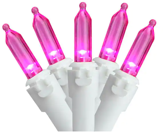 Northlight 100 Pink LED Mini Lights