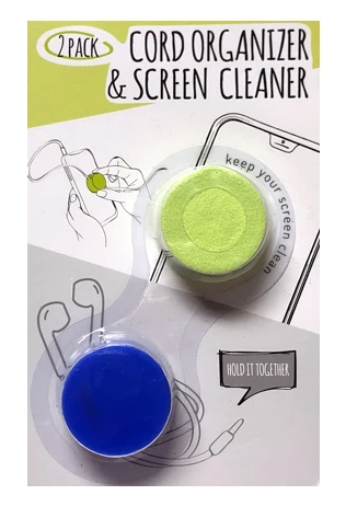 2 Pack Cord Organizer And Screen Cleaner