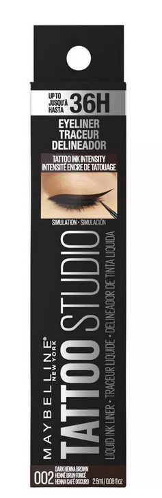 Maybelline Tattoo Studio Liquid Eye Liner - Dark Henna Brown