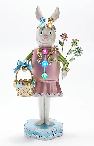 Willow Manor Metal Easter Bunny - Girl