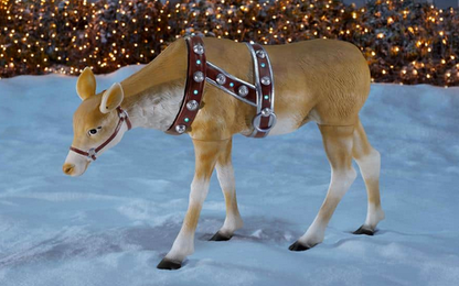 Home Accents Holiday 4.5 Foot LED Feeding Reindeer