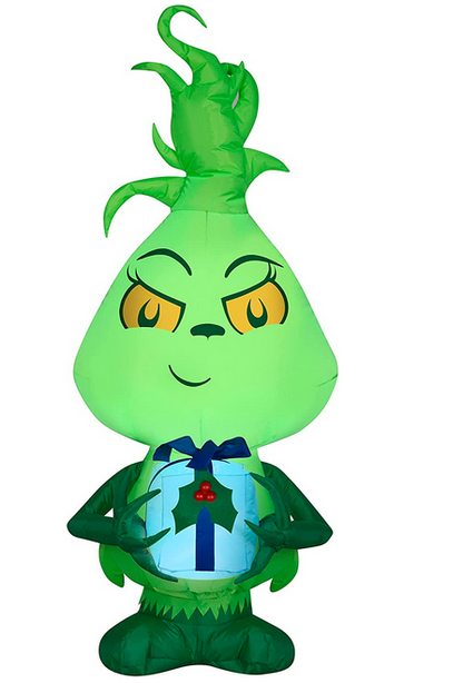 4 Foot Little Grinch Airblown Inflatable  Open Box
