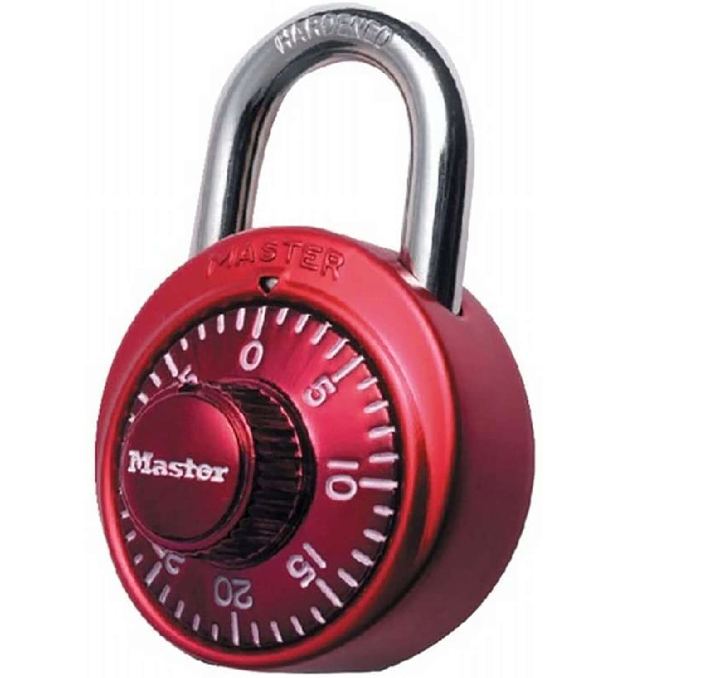 Master Lock Combination Lock 2 Pack - Red