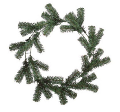 Green Pine Work Wreath 24 Inch