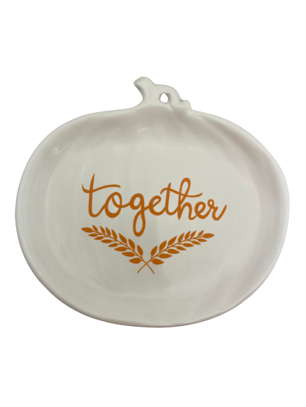 Together and Blessed Fall Plates 2 Assorted