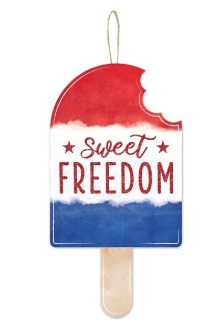 Sweet Freedom Popsicle Sign