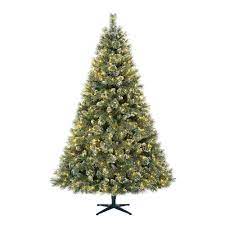 Home Accents Holiday 7.5 Foot Sparkling Amelia Pine LED Pre-Lit Tree (T13) Open Box