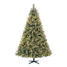 Home Accents Holiday 7.5 Foot Sparkling Amelia Pine LED Pre-Lit Tree (T16) Open Box