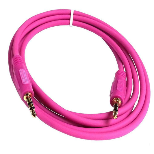6ft Hot Pink Auxiliary Cord