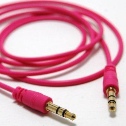 6ft Hot Pink Auxiliary Cord