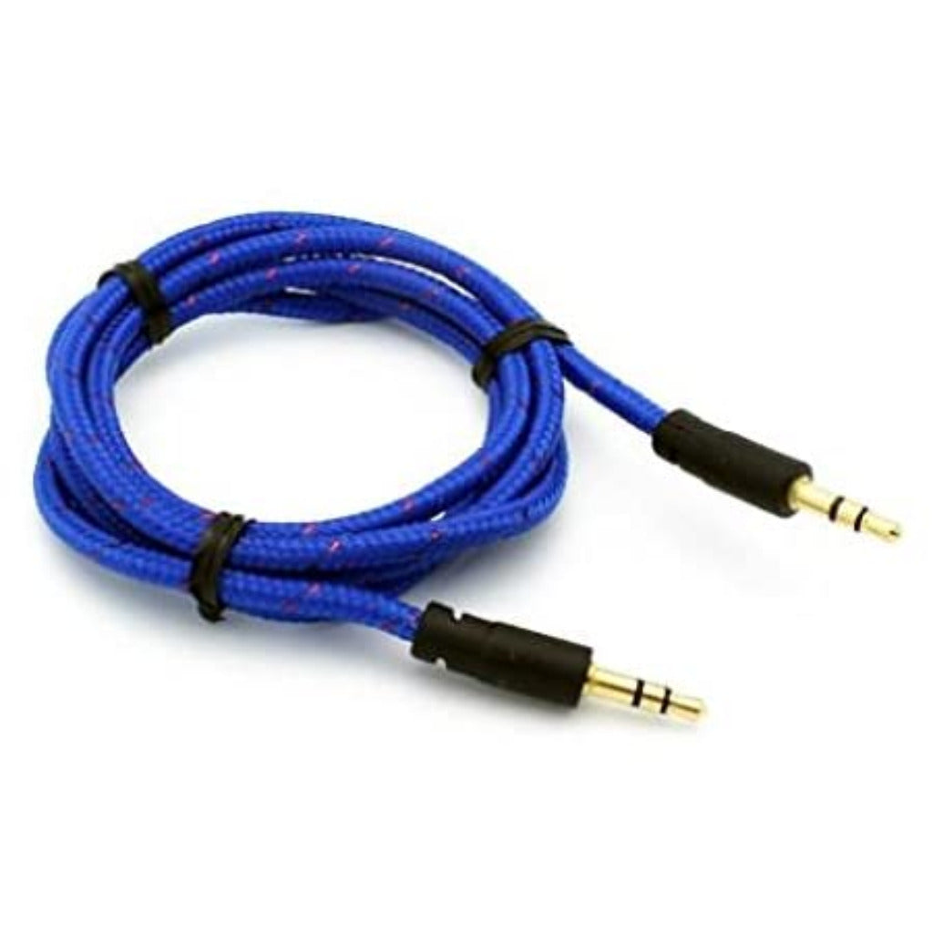 6ft Blue Auxiliary Cord