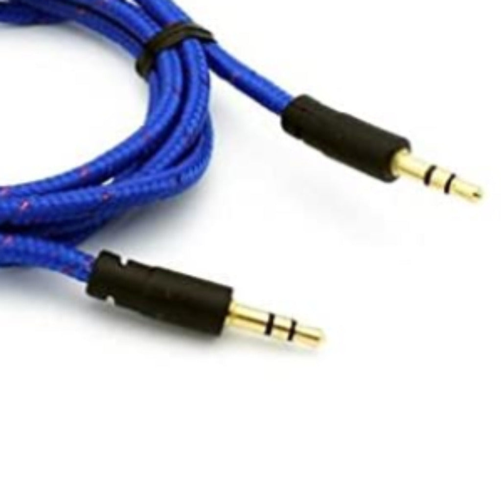 6ft Blue Auxiliary Cord
