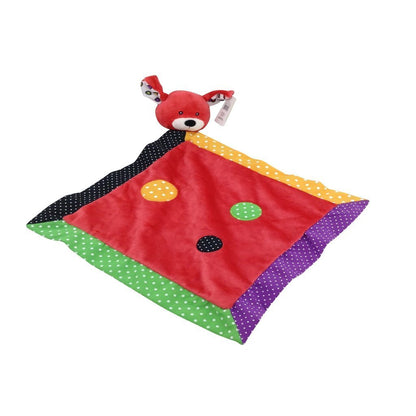 Baby Ganz Red Dog With Multicolor Polka Dots Baby Blanket Ganz