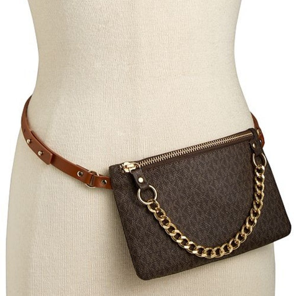 Michael Kors MK Signature Fanny Pack Belt Bag Vanilla Medium : Amazon.in:  Bags, Wallets and Luggage