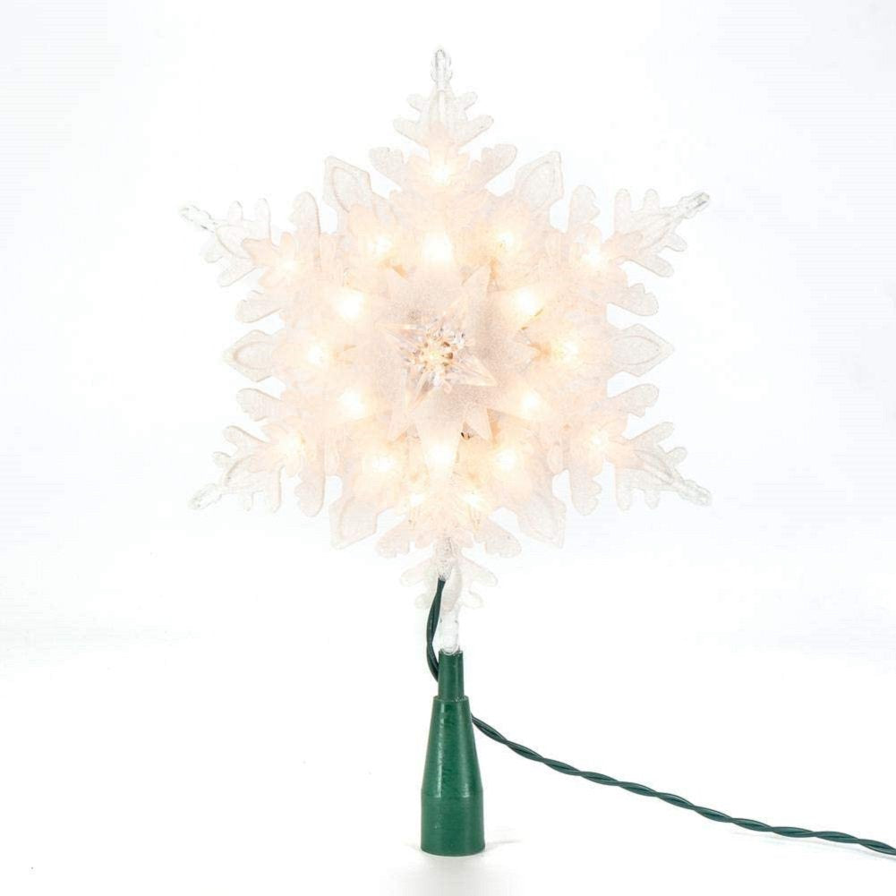 Home Accents Holiday 10.5 Inch Snowflake Tree Topper