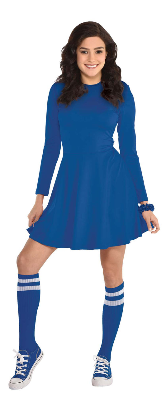 Blue Fit & Flare Adult Costume Dress