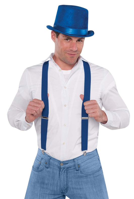 Blue Suspenders For Kids And Adults
