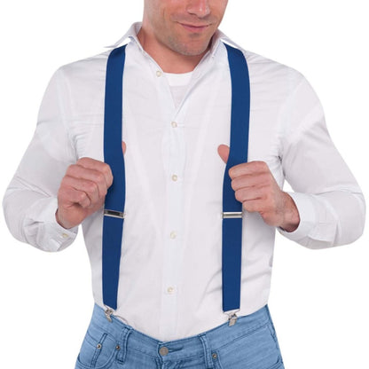 Blue Suspenders For Kids And Adults