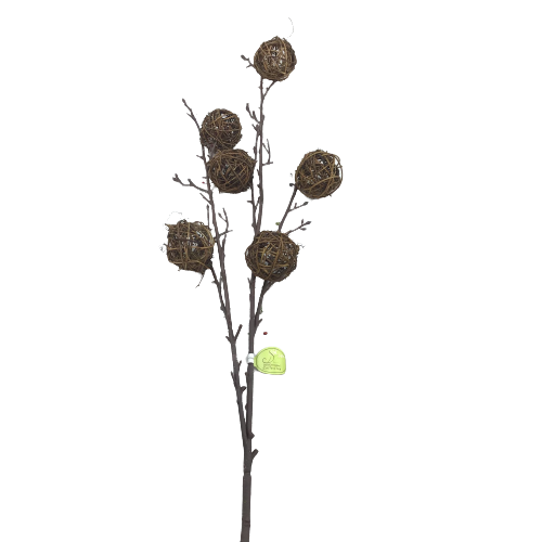 38 Inch Brown Natural Twigs Ball Spray