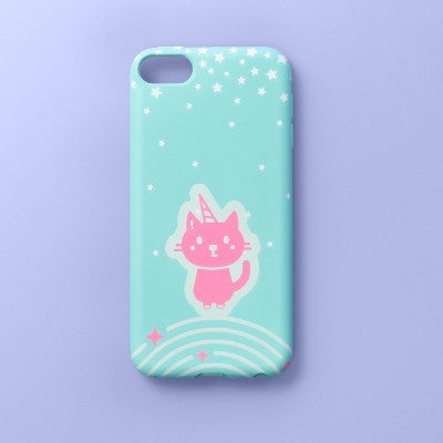 More Than Magic Blue with Cat Design Phone Case