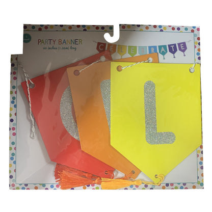CELEBRATE Rainbow Party Banner