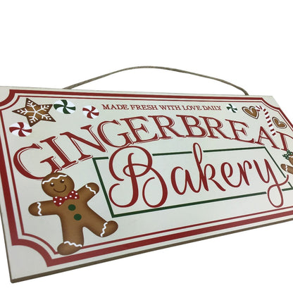 Gingerbread Bakery Wooden Sign
