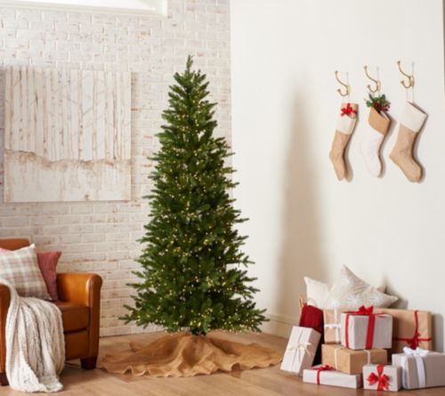 Santa's Best 6.5 Foot WRGB Alberta Spruce Tree- TOP LIGHTS DON'T WORK