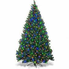 Costway 7.5 Foot Pre-Lit Dense Christmas Tree
