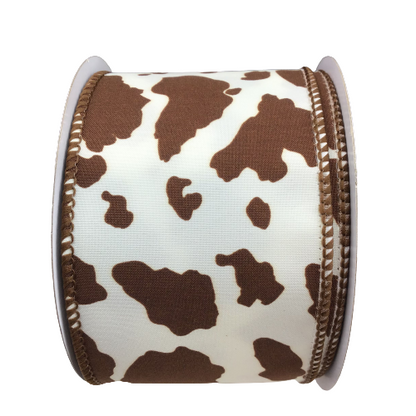 2.5 Inch X 10YD Cowhide Print