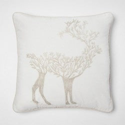Cream Deer Throw Pillow - Threshold