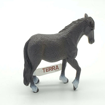 Terra By Battat Horse Percheron Dark Grey Horse