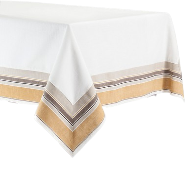 Golden Brass Border Oblong Tablecloth