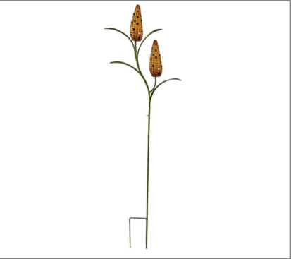 Double Metal Indian Corn Yard Stake 48 Inches Tall