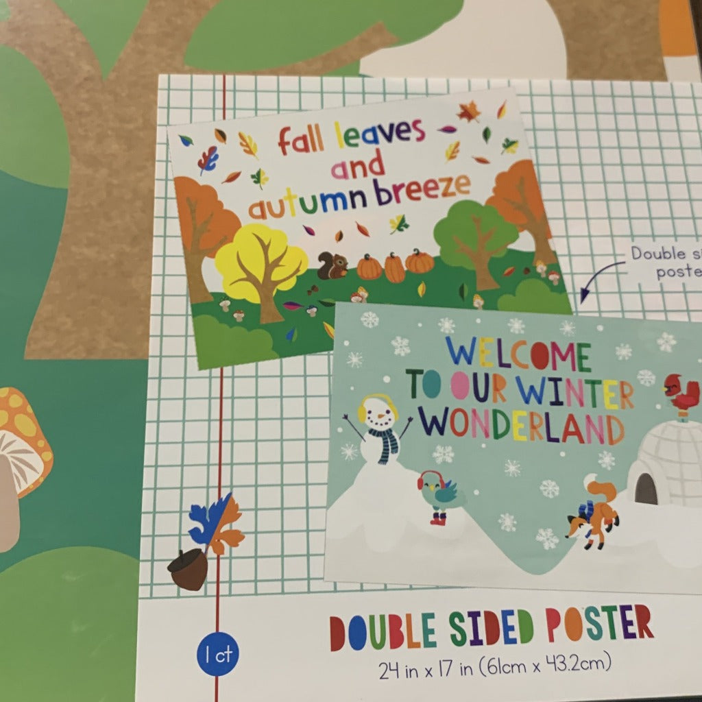 Double Sided Fall And Winter Poster
