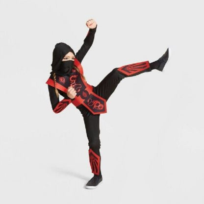 Hyde And Eek Black And Red Ninja Fighter Costume