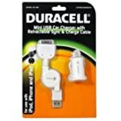 Duracell Mini USB Car Charger- Apple