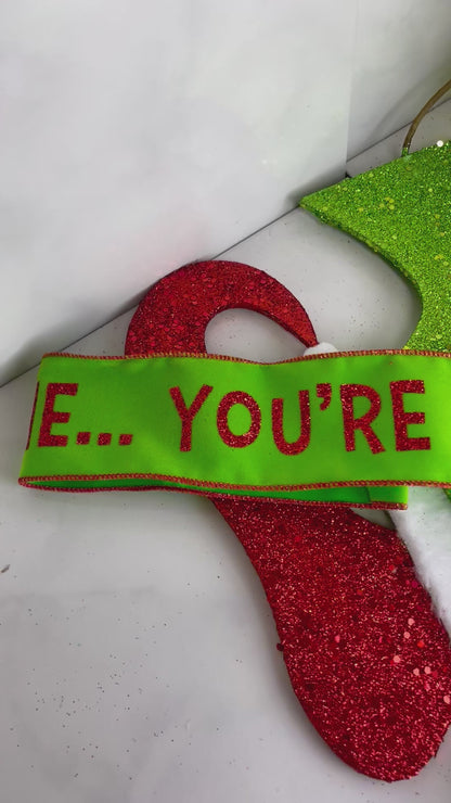 2.5 Inch You're A Mean One Ribbon