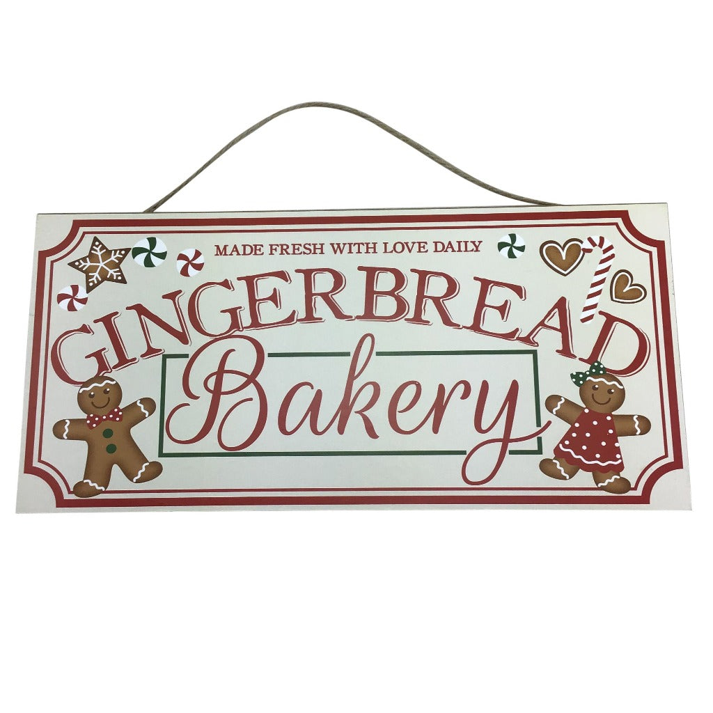 Gingerbread Bakery Wooden Sign