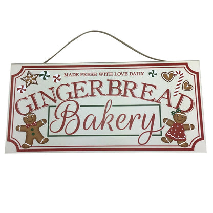 Gingerbread Bakery Wooden Sign