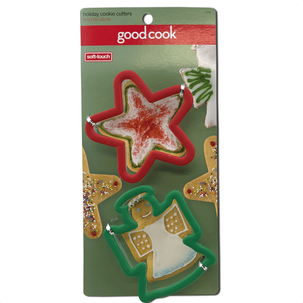 Good Cook 2 Pack Christmas Cookie Cutters Angel and Star