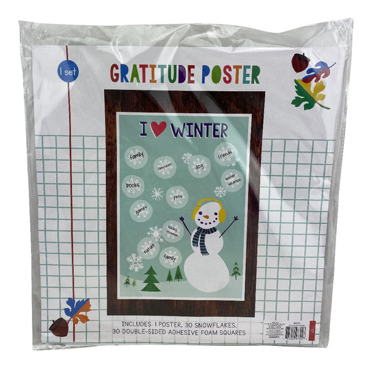 I Love Winter Gratitude Poster