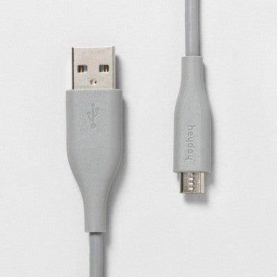 Heyday Charging Cable 3' micro USB for Android Round Cable