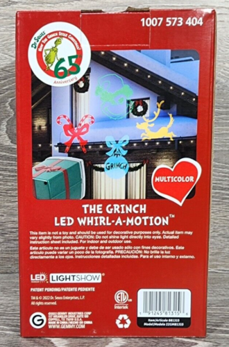 The Grinch LED Whirl A Motion Holiday Icons Damaged Box