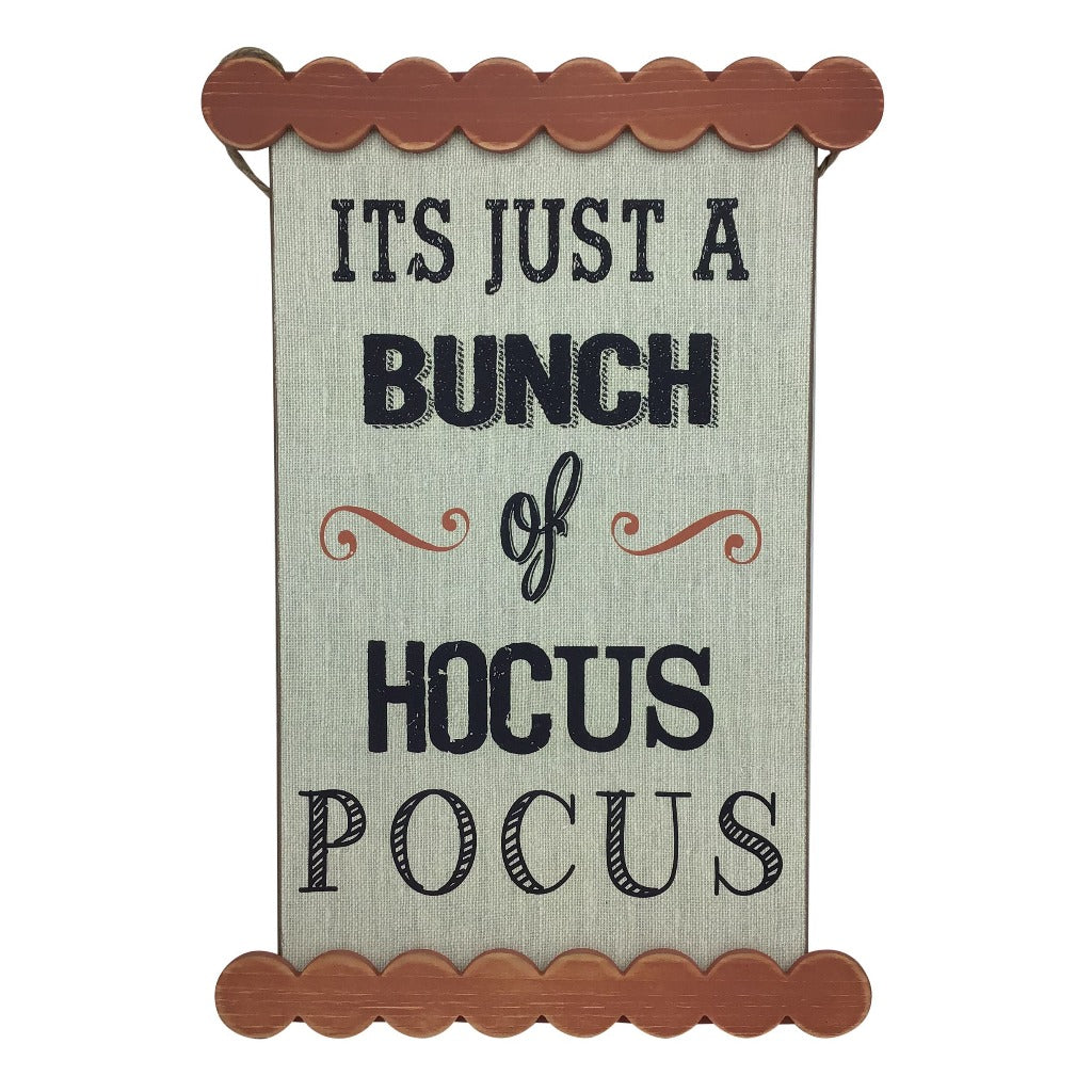 Halloween Themed Hanging Signs Hocus Pocus Or Haunt It