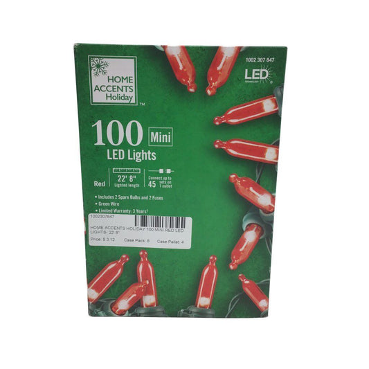 Home Accents Holiday 100 Mini Red Led Lights