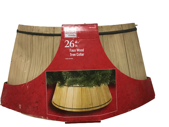 Home Accents Holiday 26 Inch Faux Wood Tree Collar