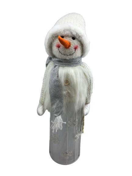 Fabric Snowman With LED Light