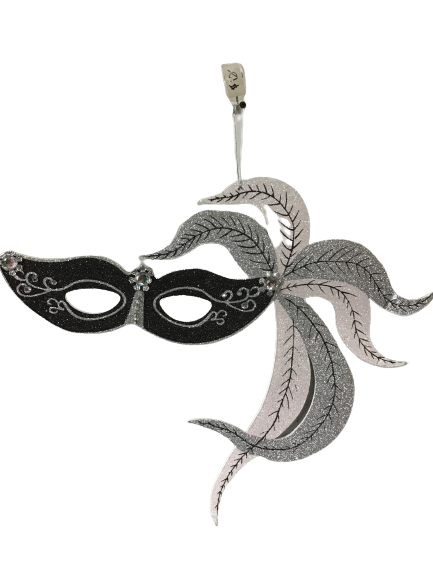 Mardi Gras Black And White Mask