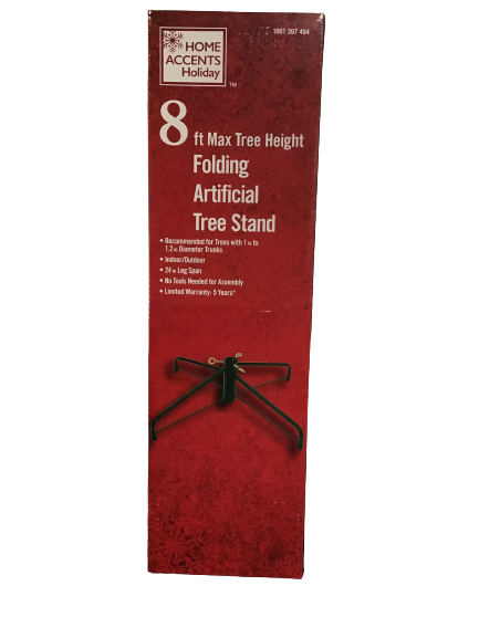Home Accents Holiday 8 Foot Max Tree Height Folding Artificial Tree Stand