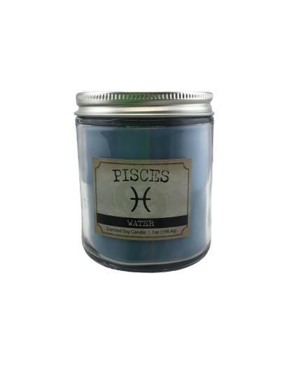 Scented Soy Candle-Pisces-Water Sign